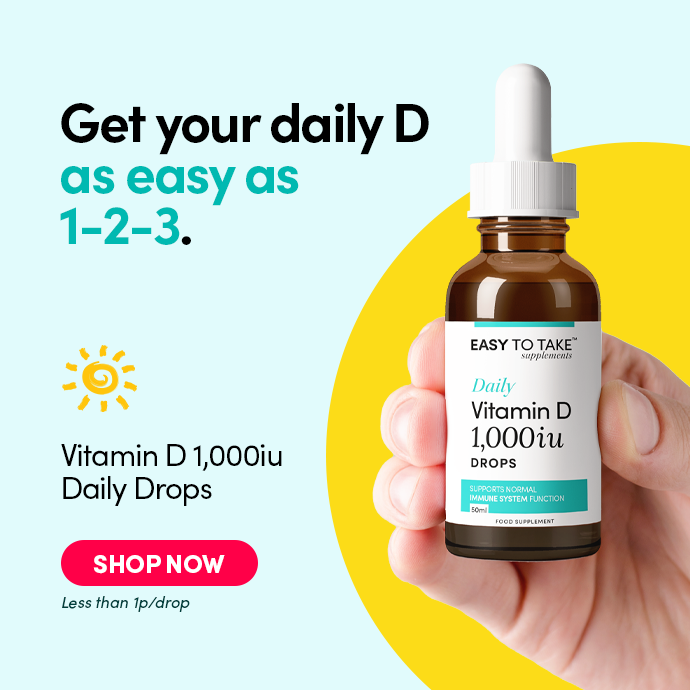 Easy to Take Vitamin D3 1,000iu Daily Drops
